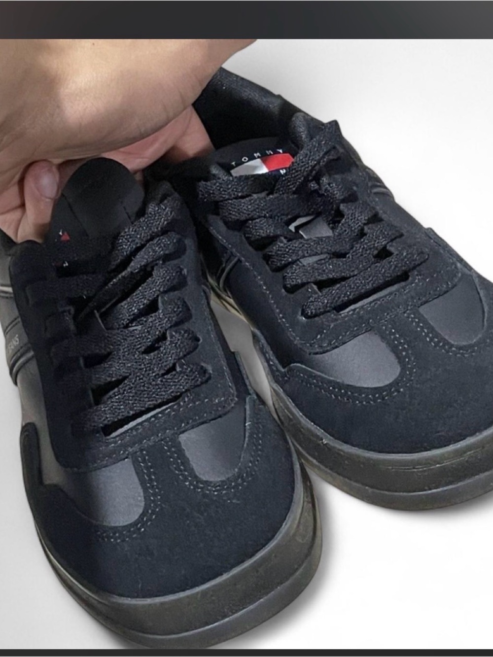 Tommy Hilfiger Black Low-Top Sneakers